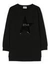 Golden Goose Sequin-design Sweatshirt Dress In Black