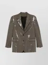 Golden Goose Journey Sequined Single-breasted Jacket