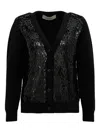 Golden Goose Sequin-embellished Cardigan In Black
