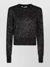 Golden Goose Women's Wool Blend Cropped Sweater With All-over Sequins