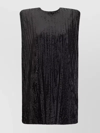 GOLDEN GOOSE SEQUIN EMBELLISHED MINI DRESS WITH KEYHOLE BACK