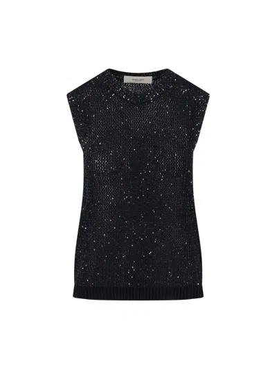 GOLDEN GOOSE SEQUIN KNIT TANK TOP