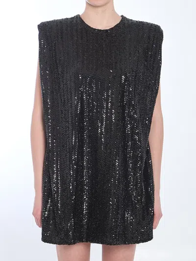 GOLDEN GOOSE SEQUINED MINI DRESS