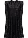 Golden Goose Sequined Mini Dress In Black