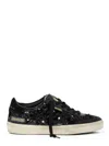 Golden Goose Soul Star Sequin-embellished Leather Sneakers In Black