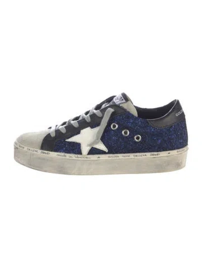 Pre-owned Golden Goose Sequins Glitter Accents Sneakers In Blue