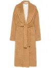 Golden Goose Brown Belted Over Coat In Brown
