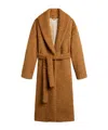 Golden Goose Belted Over Coat In Brown