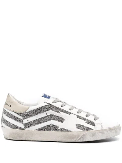 Golden Goose Shimmer And Shine: Super-star Sneakers For Women In White