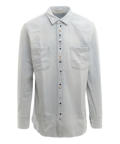 Golden Goose Shirt In Blue