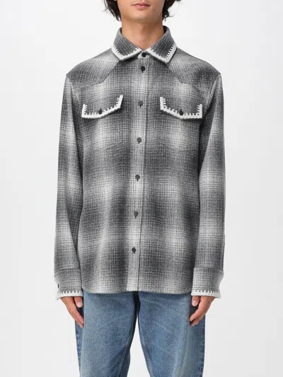 GOLDEN GOOSE SHIRT GOLDEN GOOSE MEN COLOR GREY,432073020