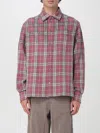 Golden Goose Deluxe Brand Men Strong Check Cotton Shirt With Metal Details In Multi