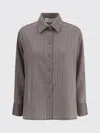 Golden Goose Brown Fleece Wool Dress Shirt In Multi