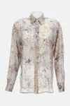 Golden Goose Floral Sequin Embellished Shirt In Multi
