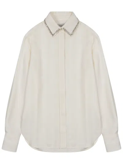 Golden Goose Shirt With Embroidery In Gray