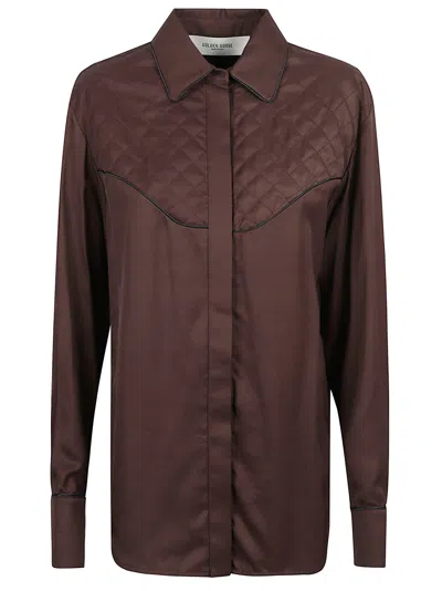 GOLDEN GOOSE SHIRT WITH QUILTED DETAILS