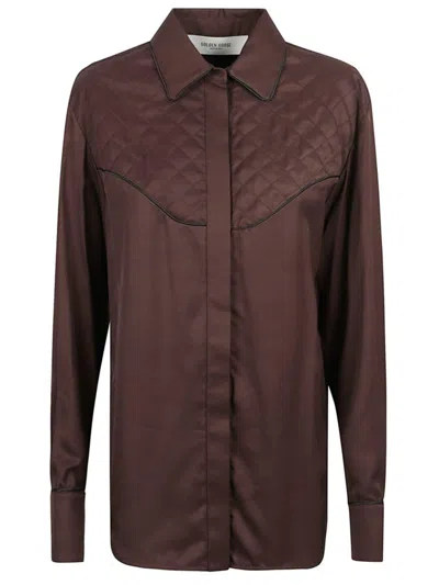 GOLDEN GOOSE SHIRT WITH QUILTED DETAILS