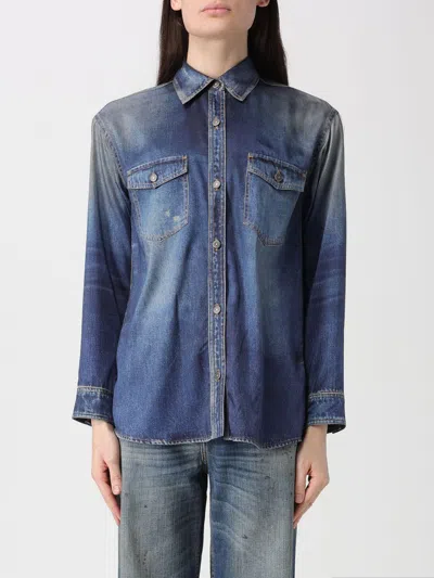 GOLDEN GOOSE 衬衫 GOLDEN GOOSE 女士 颜色 蓝色,440701009