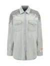 Golden Goose Boyfriend Shirt In Blue