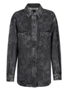 Golden Goose Denim Shirt In Black