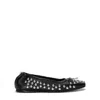 Golden Goose Amy Ballet Flats In Black Nappa Leather With Silver Colored Studs