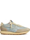 Golden Goose Low Top Sneakers Contrast Stitching In Brown