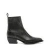 Golden Goose Debbie Leather Boots In Black