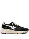 Golden Goose Black Suede Sneakers With Signature Star Accent In Black
