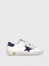 Golden Goose Old School Leather Trainers 6-8 Years In White