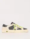 Golden Goose Boy's May Nappa Leather Star And Heel Lace-up Sneakers, Toddler/kids In Weiss