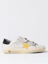 Golden Goose White Old School Sneakers For Kids With Star In Weiss