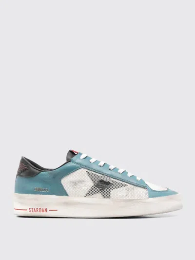 GOLDEN GOOSE SNEAKERS GOLDEN GOOSE MEN COLOR GNAWED BLUE,H18366011