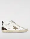 Golden Goose Mid Star Glitter-detail Sneakers In White
