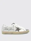 Golden Goose Crystal Toe And Tongue Zebra Star Sneakers In White