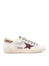 Golden Goose Super-star Distressed Sneakers In Grey