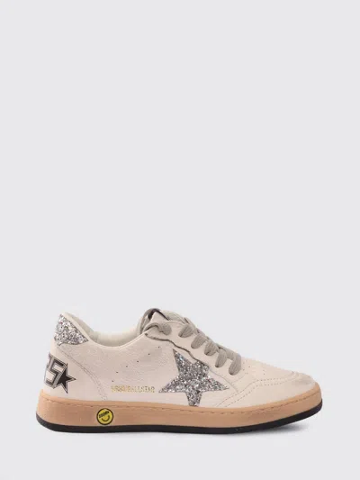 Golden Goose Kids'  シューズ ボーイ カラー ホワイト In Pink