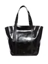 Golden Goose Glossy Black Tote Bag With Structured Silhouette