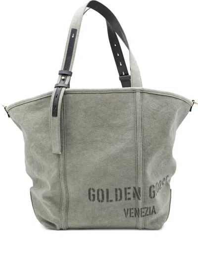 Golden Goose Shopping 24.7 Ew Canvas Bags In 35674 Military Green