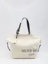Golden Goose Spacious Beige Handbag With Dual Handles And Adjustable Strap