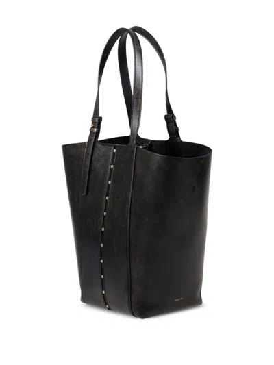 Golden Goose Shopping 24.7 Ns Vintage Leather Body Gold Metal Details In Black