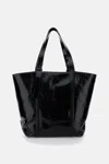 Golden Goose Adjustable Strap Shoulder Bag With High Shine Finish In Black