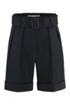 Golden Goose Belted Virgin Wool-blend Shorts