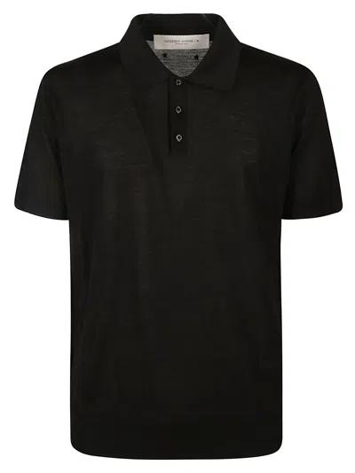 GOLDEN GOOSE BLACK POLO