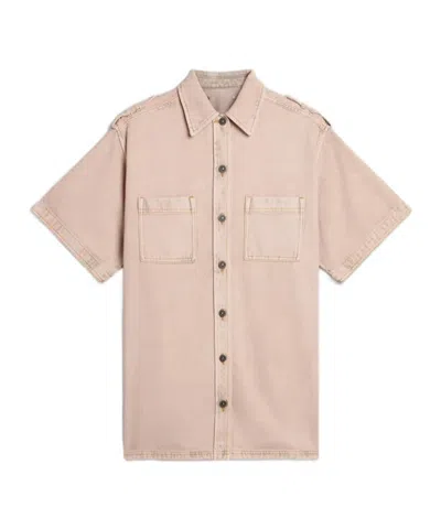 Golden Goose Short-sleeved Shirt In Nude