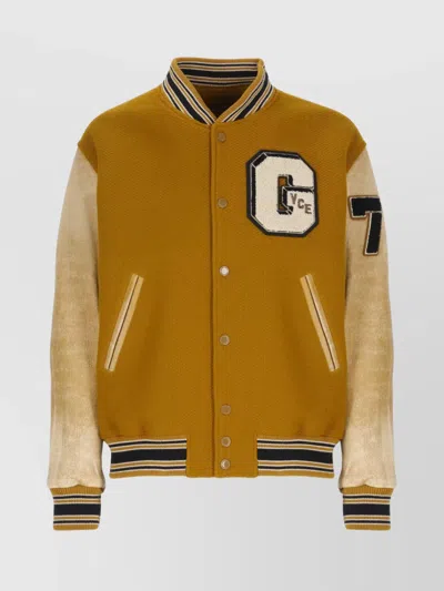 GOLDEN GOOSE SHORT WOOL JACKET HIGH NECK