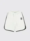 Golden Goose Fleece Logo-embroidered Shorts In White