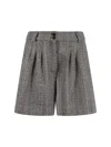 Golden Goose Shorts Herringbone In Beige