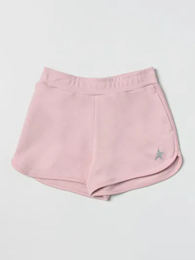 Golden Goose Kids' Small Star Shorts In Pink