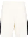 Golden Goose Track Shorts In Panna Nero