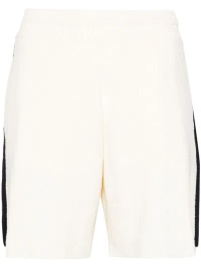 Golden Goose Shorts In Antique White+ink Blue